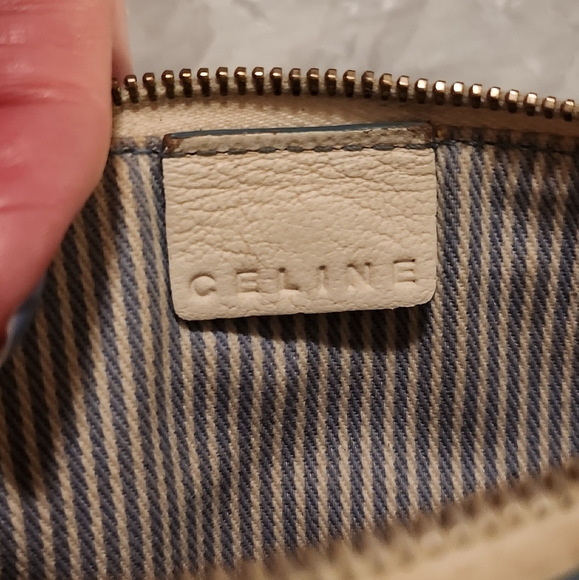 VINTAGE Celine Light Denim Pouch 7.5" X 4. 25" - Picture 10 of 12